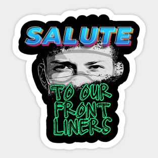 Frontliners Salute Sticker